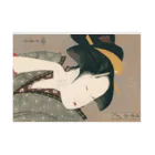 寿めでたや(ukiyoe)の浮世絵：喜多川歌麿_物思恋 吸着ポスターの横向き