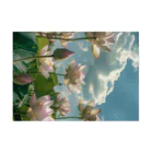 AQUAMETAVERSEの蓮の花天まで登る龍の背 アメジスト 2846 吸着ポスターの横向き