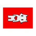 kotのムヒョウジョウなネコとあるヤボウをいだくココロ(ハート):red Stickable Poster :horizontal position