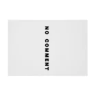 micyorina shopのmicyorina 「NO COMMENT」logo Stickable Poster :horizontal position