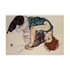 Art Baseのエゴン・シーレ / 1917 / Seated Woman with Bent Knee /Egon Schiele 吸着ポスターの横向き