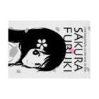 松や SUZURI店のSAKURA FUBUKI Stickable Poster :horizontal position