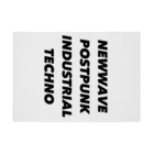 lawi0cir boutiqueのNEWWAVE POSTPUNK INDUSTRIAL TECHNO Stickable Poster :horizontal position