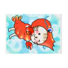 気まぐれTomotonニャンコ好き店の被りエビ🦐ニャンコ😼 Stickable Poster :horizontal position