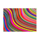 AQ-BECKのRainbow-Stripe  Stickable Poster :horizontal position