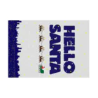 NICE ONEのHELLO SANTA Stickable Poster :horizontal position