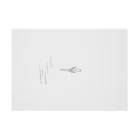 rilybiiのbaby gray pink 線画tulip 花言葉  Stickable Poster :horizontal position