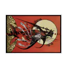 THORES柴本(トーレスしばもと) THORES Shibamotoの『MATADOR』SICSSORS CROWN干支画 Stickable Poster :horizontal position