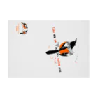LittleLoroのMARU ジョビとジョバ まるい小鳥 0430 ジョウビタキ ヒタキ イラスト 吸着ポスターの横向き