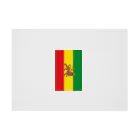 DRIPPEDのRASTAFARI LION FLAG-エチオピア帝国の国旗- Tシャツ Stickable Poster :horizontal position