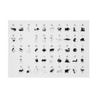 miki takahashiのひらがな表 Stickable Poster :horizontal position