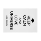 COSMOSIDEAのKEEP CALN AND LOVE UNIVERSE  吸着ポスターの横向き