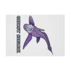 LalaHangeulのGhost Shark Stickable Poster :horizontal position