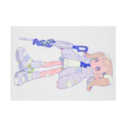 ペパーミントのOctopus girl  Stickable Poster :horizontal position