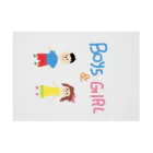 絵が下手な人。のBoys & Girls Stickable Poster :horizontal position