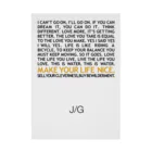 John GastroのJ/G MAKE YOUR LIFE NICE 흡착 타포린