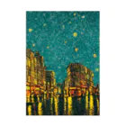 TakashiSのnight sky after rain Stickable Poster