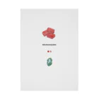 shiga-illust-sozai-goodsの赤こんにゃく 〈滋賀イラスト素材〉 吸着ポスター