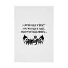 GRIMWORKSのTHE GRIMBATS logo-1 EX Black Stickable Poster