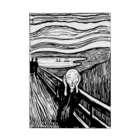 MUGEN ARTのムンク　叫び　Munch / The Scream リトグラフ　 吸着ポスター