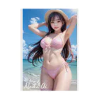 Meika AI goods storeのSummer Pink! Stickable Poster