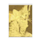金色猫のキラキラネコ 吸着ポスター