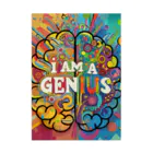 ノイトランナウェイのI am a genius 私は天才だ Stickable Poster