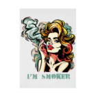 islandmoon13の煙草を吸う美女 Stickable Poster