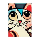 T2 Mysterious Painter's ShopのMysterious Cat Stickable Poster