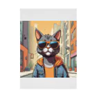 おかき屋のサングラス猫in都会 吸着ポスター