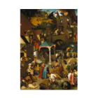 世界美術商店のネーデルラントの諺 / Netherlandish Proverbs Stickable Poster