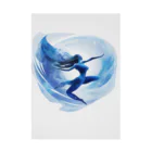 YASU1の踊る水の妖精 Stickable Poster
