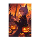 卯月なのかのHalloween Journey　-Human side-　〜カボチャが照らす一年で最も不気味で騒がしい夜の旅〜　No.3「お菓子もイタズラも」 吸着ポスター