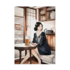 MistyStarkの日本人女性冬ビール Stickable Poster