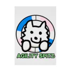 ehime@けだま&もち＆すみのAGILITY SPITZ「タイヤからこんにちは！」 Stickable Poster