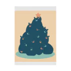 y_s_k_のくまとクリスマスツリー Stickable Poster