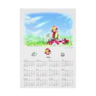 REDMOON_SAPPOROの赤ずきんちゃんカレンダー 2024 吸着ポスター