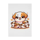 mitsu5872のわんぱく子犬とやさしいママ Stickable Poster