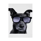 dogstagram.jpのサングラスをかけた犬 吸着ポスター