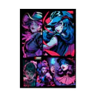 BUNNY-ONLINEのネオンアメコミアート128 Stickable Poster