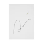 rilybiiの🌙 Entrance and stairs to the moon . Stickable Poster