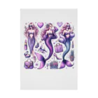 run-mermaidのセクシーマーメイド Stickable Poster