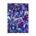 BUNNY-ONLINEのネオンアメコミアート145 Stickable Poster