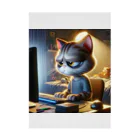 ARIES-TEREAの仕事中のかわいい猫 Stickable Poster