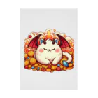 nekodoragonのおやすみ！猫ドラゴン　背景透過ver Stickable Poster