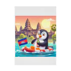 Enjoy 旅SUP!の旅するペンギン　アンコールワットでSUP！ 吸着ポスター