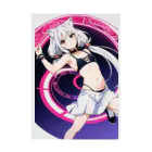 魔法猫少女ルナの魔法猫少女ルナ　ポップカラーデザイン08 Stickable Poster