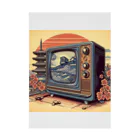 日本の風景 COOL JAPANの日本の風景:高度成長期の家電製品「テレビ」、Japanese scenery: Television, a home appliance during the period of high growth Stickable Poster