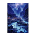 AQUAMETAVERSEの夜景　なでしこ1478 Stickable Poster