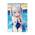 魔法猫少女ルナの魔法猫少女ルナ プール02 小学生 Stickable Poster